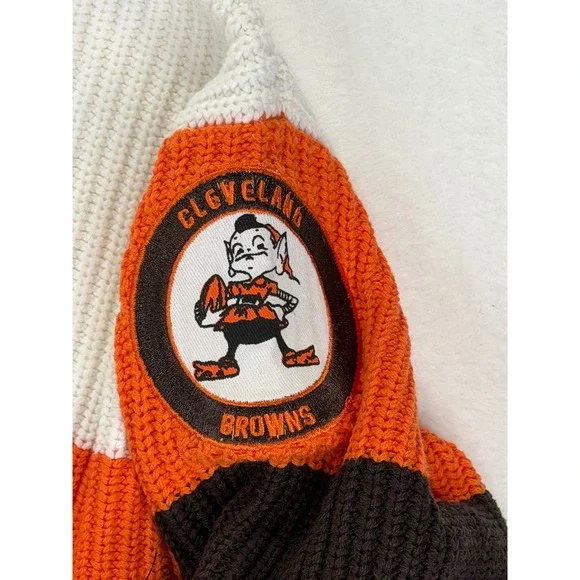 WEAR by Erin Andrews Cleveland Browns NFL Colorblock Sweater Womens Medium NEW - Picture 8 of 10